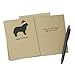 Bernese Mountain Dog Christmas Cards Pack of 10 | Handmade Black Berner Dog Holiday Notecards | Dog with Santa Hat