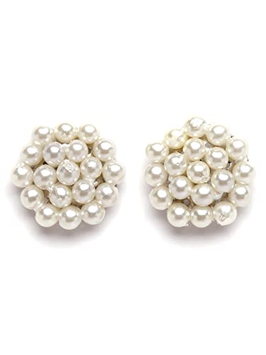 Image of Karatcart Pearl Multilayer Beaded Choker Necklace Set for Women