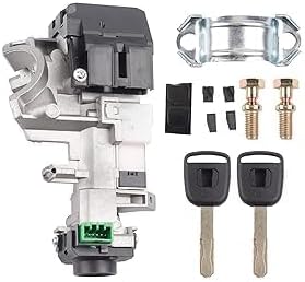 Dasbecan Ignition Switch Lock Cylinder Assembly Compatible with Honda Accord 2008-2011, CRV 2007-2010, FIT 09-11, Odyssey 09-11, CIVIC 06-11, Replace# 06350-SAA-G30 35100-SDA-A71 (with Chip ID46 Keys)