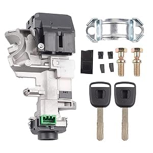 Dasbecan Ignition Switch Lock Cylinder Assembly Compatible with Honda Accord 2008-2011, CRV 2007-2010, FIT 09-11, Odyssey 09-11, CIVIC 06-11, Replace#
