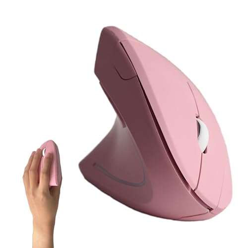 Ratón para zurdos vertical Urby ergonómico rosa contra el dolor de muñeca en juegos