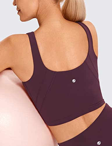 Image of CRZ YOGA Womens U Back Sports Bras | Light Support, Removable Pads, Yoga, Extremely Soft, U Back, Wide Straps, for Women