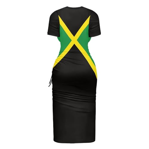 Image of Short Sleeve Dress for Women,Sexy Bodycon Dress,Plus Size Slit Dress,String Design s-4xl