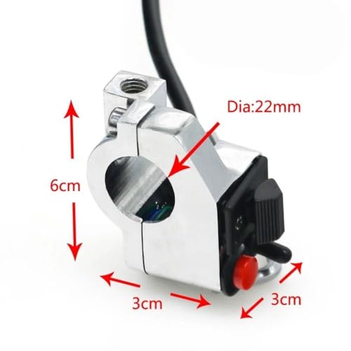 Interrupteur guidon moto commutateur phare clignotant universel