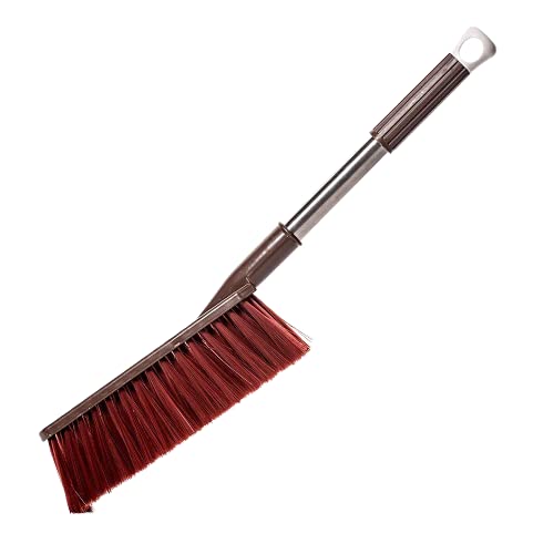 AUTOVEA Plastic Car Cleaning Brush Fitted with Steel Pipe for Seats/Carpets/Mats with Hard and Long Bristles