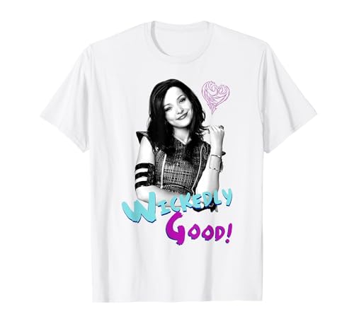 T-shirt Disney Descendants Mal top graphique en coton pour adolescent