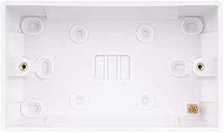 Schneider Electric Ultimate White Moulded - Double Surface Pattress Box, 35 mm Deep, GU9235, White, Pack of 5