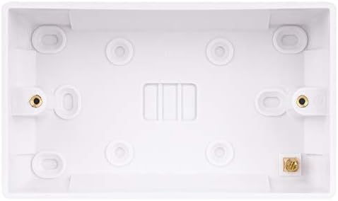 Schneider Electric Ultimate White Moulded - Double Surface Pattress Box, 35 mm Deep, GU9235, White, Pack of 5