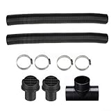 YobiLife Kit de calefacción estacionaria para vehículos, deflector de ventilación de aire de 60 mm con dos conductos y accesorios en T para flujo de aire ajustable (A)