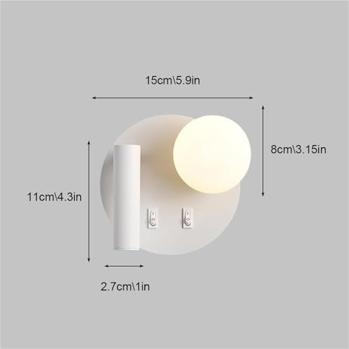 Lampe de Chevet Led et Spot Pivotant Blanc pour Lecture Confortable dans la Chambre - 5