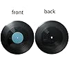 BTREEFLO Vinyl Record Decor 12 Inch Blank Wall Decor 4 Pack Fake Vintage Vinyl Records for Wall Art Aesthetic Indie Room Decor 70s 80s 90s #3