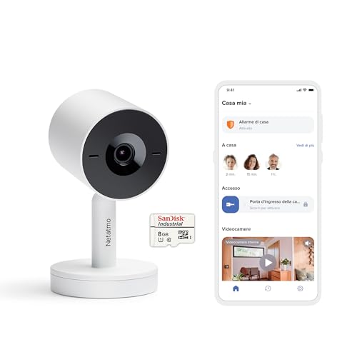Netatmo Videocamera Interna di Sorveglianza Advance con riconoscimento facciale