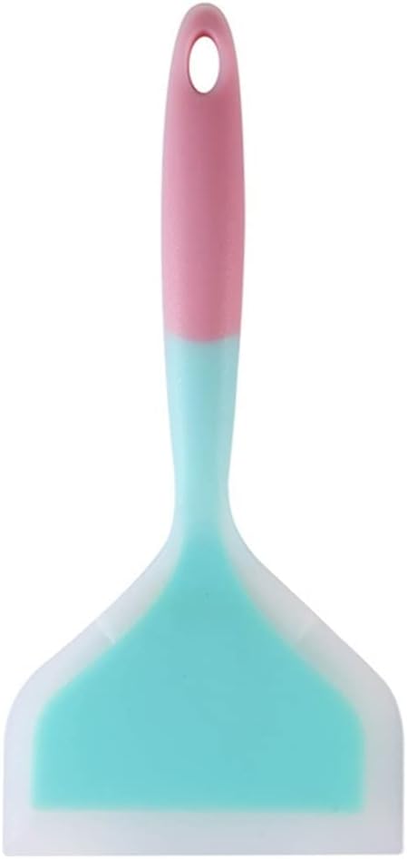 Cookware Spatula Non-stick Pan Fried Egg Nougat Silicone Spatula Kitchen Spatula Wide Pizza Cooking Tool Spatula(white-Dinosaur Doodle4)