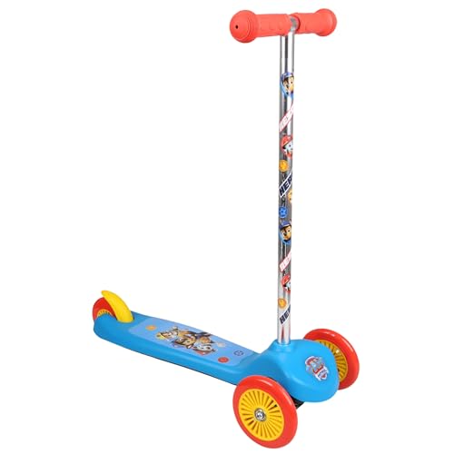 Paw Patrol Patinete de Tres Ruedas, con Equilibrio, Antideslizante, Plegable, hasta 20 kg (Azul Paw Patrol)