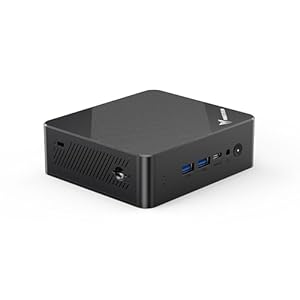 MINIS FORUM Mini-PC UN100P, Intel Alder Lake der 12. Generation – N100, 16 GB DDR4 RAM 512 GB PCIe SSD, 2 x HDMI 2.1 TMDS/USB-C, 4 x USB-Anschlüsse, 2,  G RJ45, WiFi 6, BT5.2