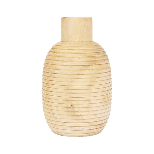 Jarrones de madera para decoración que transforman salones apagados 2