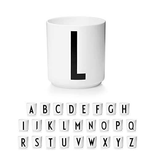 Design Letters Taza Personalizable Inicial(A-Z)| Tazas de Cafe 250 ml| Taza de porcelana | Taza sin asa | Tazas para Espresso de Cerámica | Moderna taza para té y café | taza Blanco aptas lavavajillas Cover