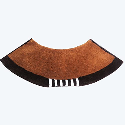 Tapis de bain incurvé antidérapant et absorbant en microfibre