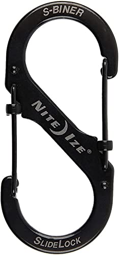 Nite Ize Lsb4-11-R3 S-Biner Slide Lock Carabiner, Black, #4 #TOP13