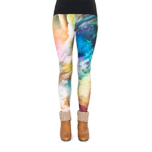 cosey Legging Festival-Party-Line (Taille Unique) - (Galaxy Rainbow), Galaxy Rainbow, Taille Unique