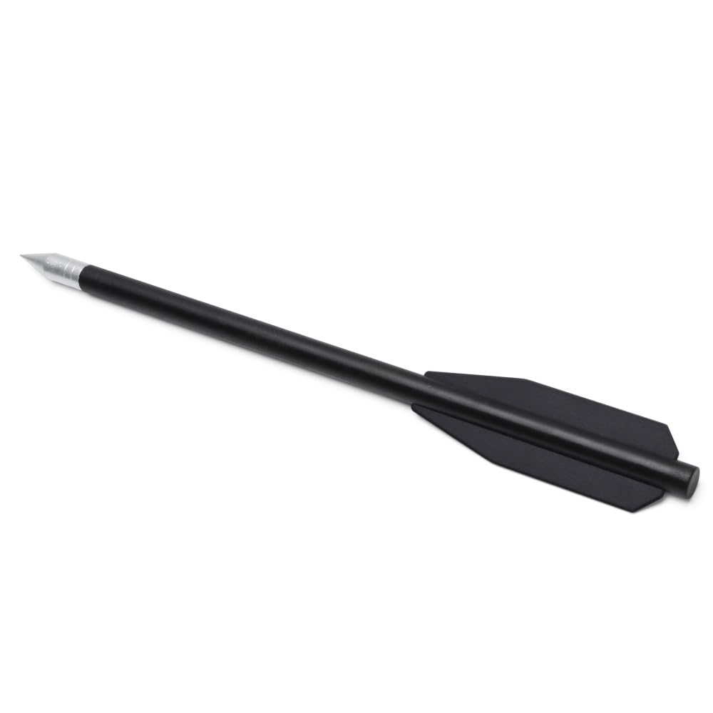 Flèche Arbalète Pistolet en Plastique pour Cible de Fleche arbalete de 50 LB / 80 LB, 6.3" Boulons d'arbalète pour Pratiquer la Cible de tir et la Chasse au Petit gibier (12/36pcs)