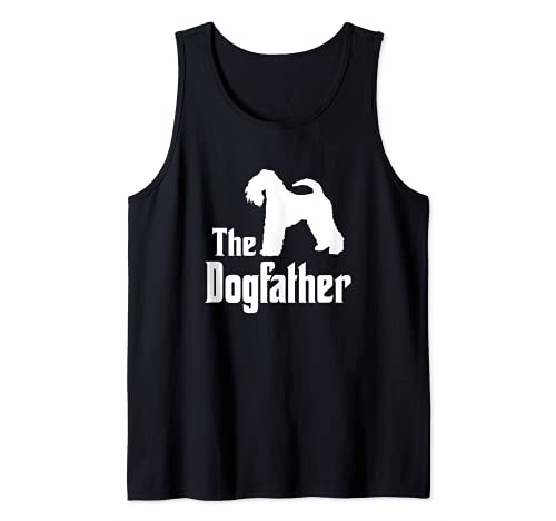 The Dogfather - funny dog gift, funny Kerry Blue Terrier Tank Top, Black, S