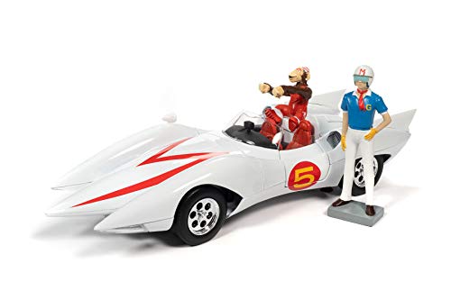 Auto World Speed Racer Mach 5 with Chim Chim and Speed Racer Figures.Â , Speed Racer AWSS124 - 1/18 Scale Diecast Model Toy Car