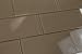 Dark Hazelnut Brown Subway Glass Tile Hand Crafted and Custom Made. Perfect for Kitchens and bathrooms, Sample