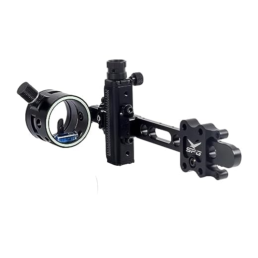 SPG Compound Bow Sights, Bow Sights for Compound Bows 1 Pin or 5 Pin, Quick Adjustment Archery Sights Single Pin Bow Sight and 5 Pin Bow Sight (One Pin Sight)