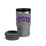 The Memory Company Officially Licensed NCAA Licensed Stainless Steel Cooler Caddie - Insulated Beverage Holder Perfect for Tailgating, Game Day, and Outdoor Events, Texas Christian University