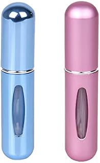nanaxagly Perfume Atomiser Bottles, Portable Mini Refillable Perfume Atomizer Bottle, Refillable Perfume Spray, 2 Counts of 5 ml (Sub-blue, sub-pink)