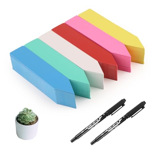 GAOHAN 300Pcs Plant Labels Colourful Plastic Markers Garden Plant Name Tags