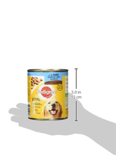 Pedigree Dose Adult mit Lamm, Gemuese und Nudeln - Saft. Geschnetzeltes, 12er Pack (12 x 800 g)