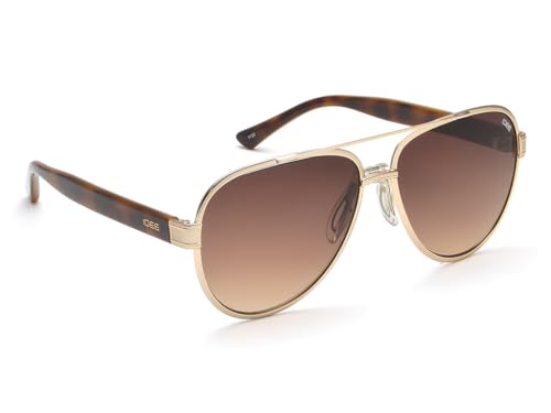 Image of IDEE Sunglasses| 100% UV Protected | Gradient | Full Rim | Pilot | Men | Large |Alloy Metal Frame | Gradient Polycarbonate Lens