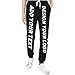 Custom Sweatpants for Men Bulk Custom Fashion Sweatpants Make Your Own Text Logo Photo Image Picture Personalized Running Long Pants Customized Funny Pants for Dad Son Medium Black