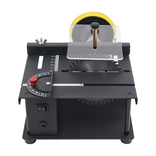 Mini 200W Portable Table Saw with 7-Speed & Angle Adjustment