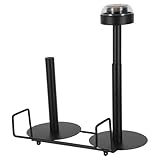 SEWACC Dispensador de bolsas colgantes para supermercado organizador de bolsas de supermercado Black