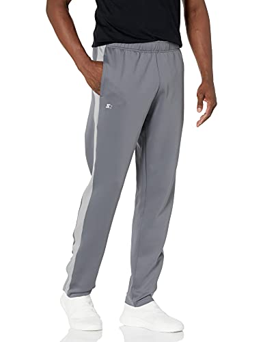 Starter Men's Standard Track Pant, Iron Grey Extra Large
