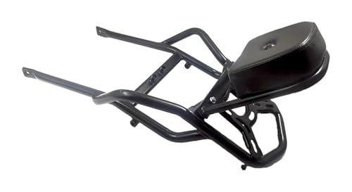 Porte-bagage arrière pour moto Benelli 502C noir avec dossier passager confortable
