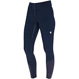 Covalliero - Damen Reithose Silikon Vollbesatz High Waist FS26 – Frühling & Sommer Reiterhose – atmungsaktive & elastische Reitleggings – Vollbesatzreithose in Dunkelblau – Gr. 32