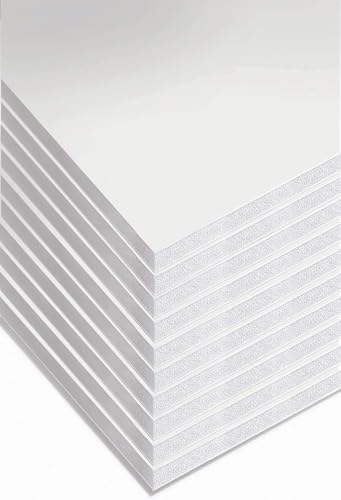 A1 White Foamboard 5mm Thick x 5 Sheets (594mm x 841mm) Lightweight Mounting Boards for Crafts Displays Signage and Model Making