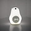 Big White Bear Wake Up Lamp Camera da Letto Atmosfera Cartone Animato Gel di Silice Voice Controled LED Clock Alarm Charging Bedside Night Light