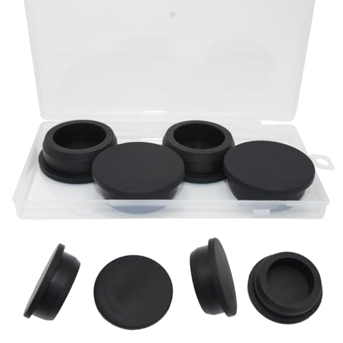 BOPOREAE 4 Pcs 39.3 mm(1-9/16") Silicone Rubber Plug for Round Holes