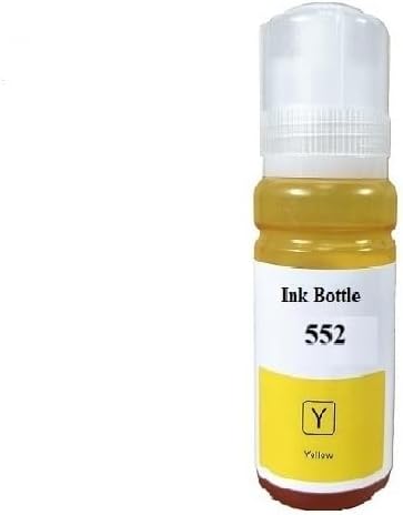 Vivid Colors VC Compatible Ink Refill Bottle 6 Color Set for T552 552 Refill Ink for ET-8500 ET-8550 (Black, Photo Black, Cyan, Magenta, Yellow, Gray)