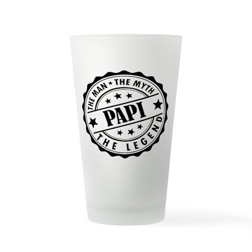 CafePress Papi The Man The Myth The Legend Pint Glass, 16 oz. Drinking Glass