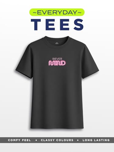 Image of Nobero Women's Graphic Printed T-Shirt | Regular Fit 180 GSM Cotton Tee for Women | Comfortable Round Neck Casual Wear