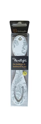Thinking Gifts Flexilight White Floral Book Light