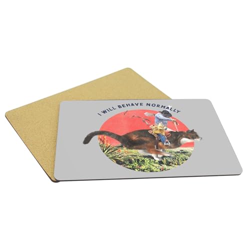 Sets de table chat liège lavables pour protéger vos meubles des taches et rayures - 5