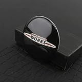 FKJLUN Car Wheel Hub Sticker 4pcs 52mm Car Styling Wheel Center Cover Sticker Hub Cap Decal Emblem...