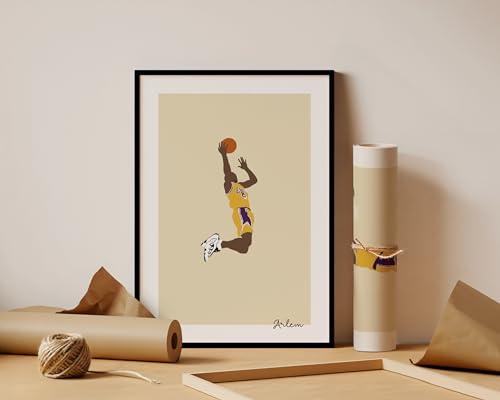 Kobe poster triptyque design de 3 affiches NBA aux détails graphiques